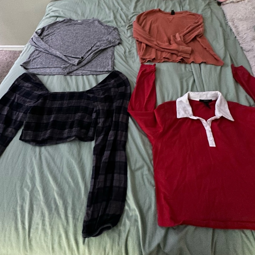 Long sleeve shirts that have barely been worn off from target and size small
